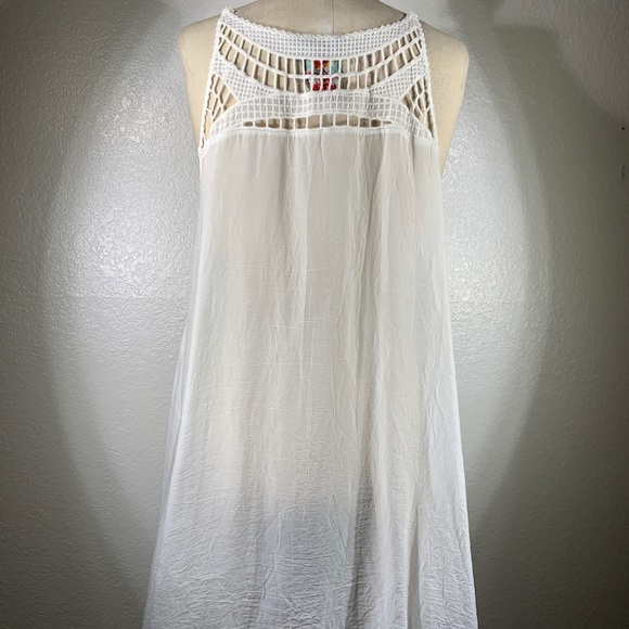 Johnny Was Square Eyelet Tank Tunic SzM NWT - Picture 4 of 5